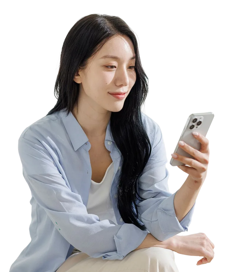 얼굴 인식으로 인증하는 모습